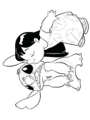 Lilo en Stitch kleurplaat 2